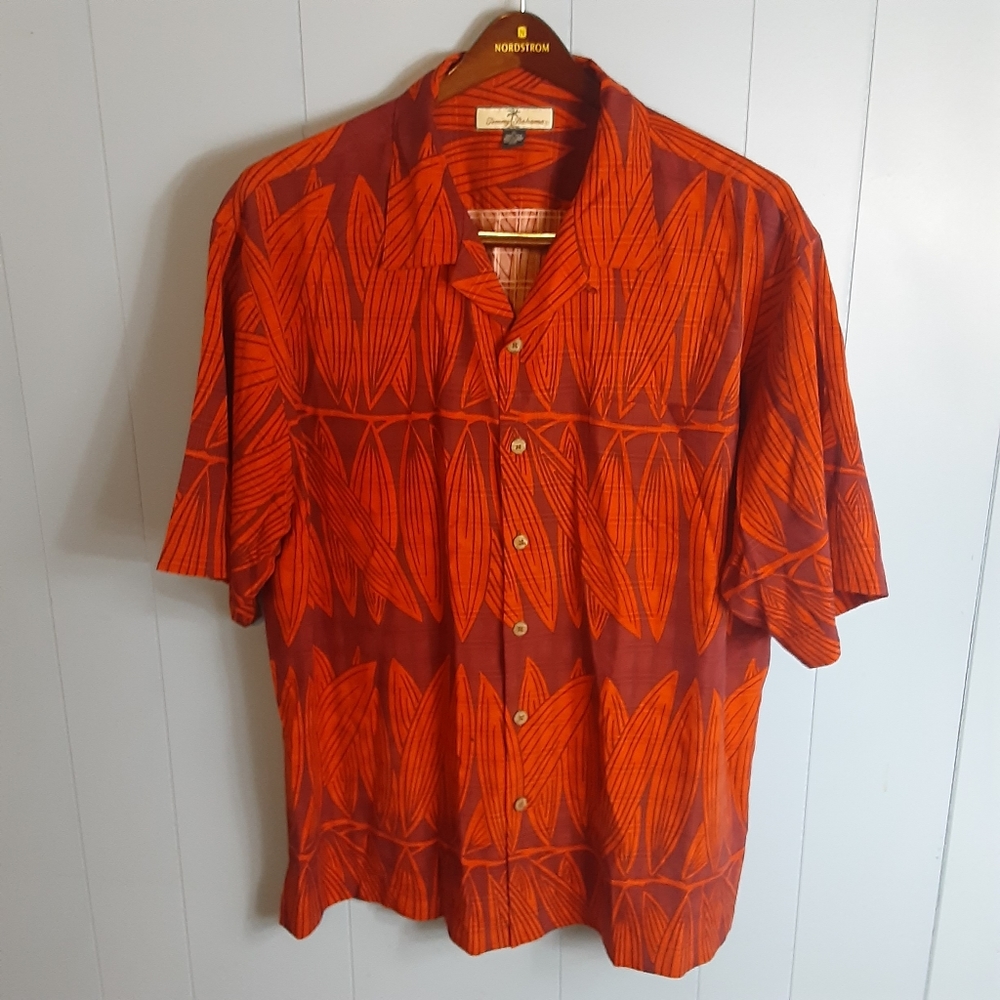 Tommy Bahama Silk Hawaiian Shirt XL